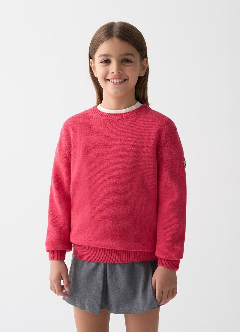 Unisex round-neck pullover