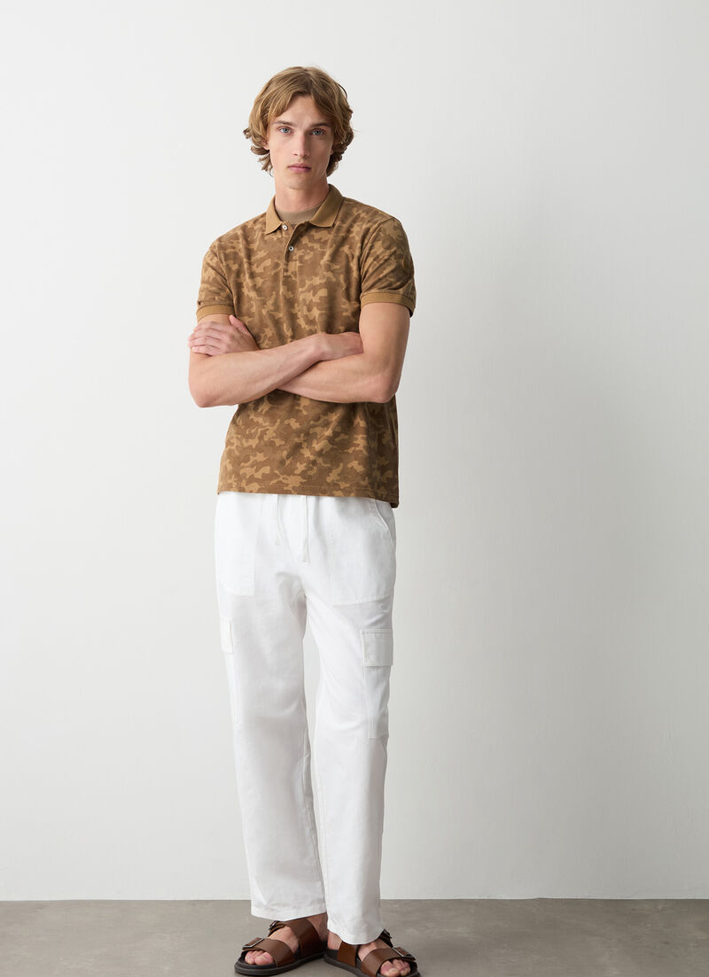 Camouflage polo-shirt