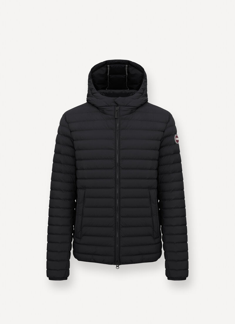 Light down jacket with hood