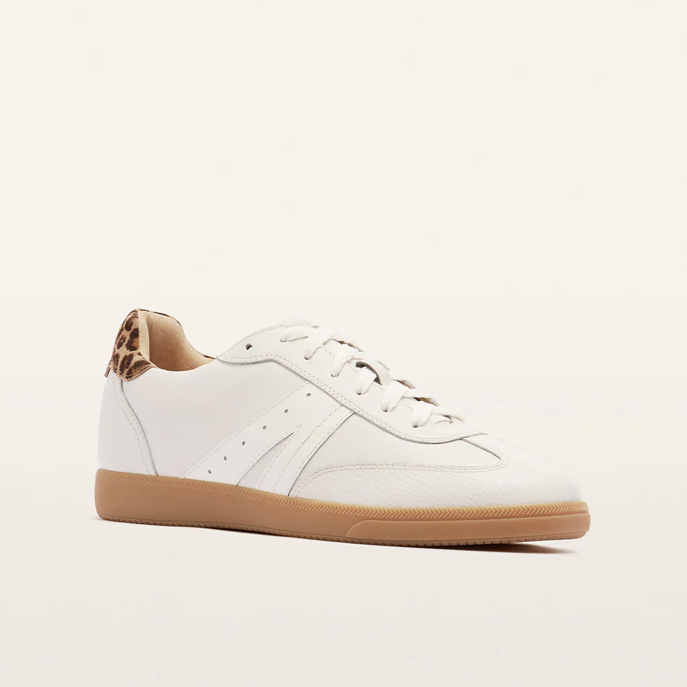 Levi White/Leopard Print