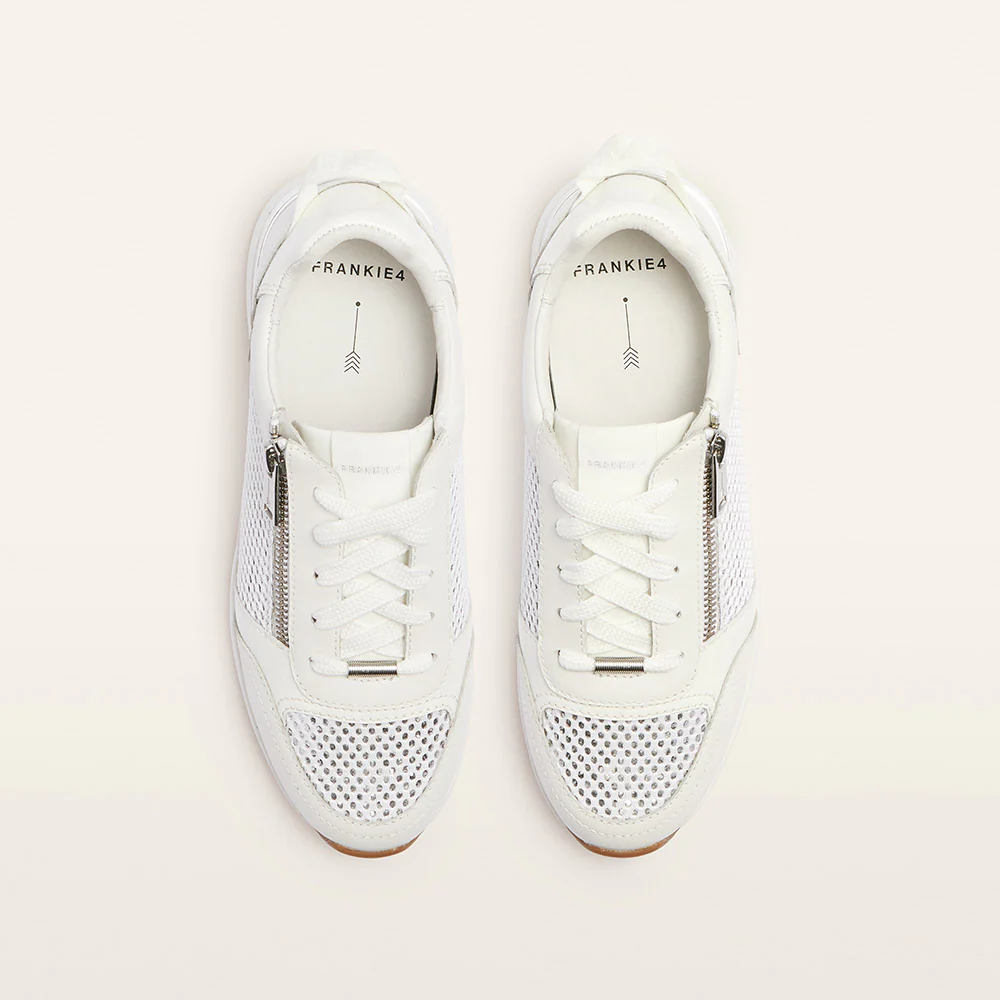 Brooklyn III White/Silver Mesh