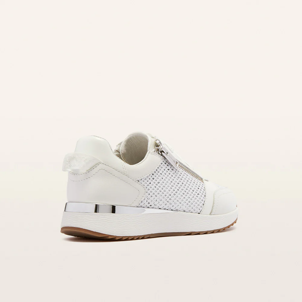 Brooklyn III White/Silver Mesh