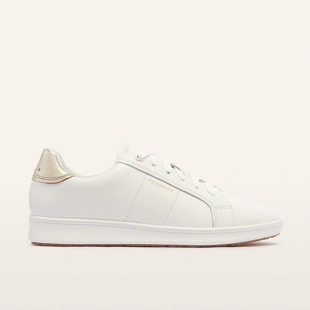 Jackie V White/Gold Grain