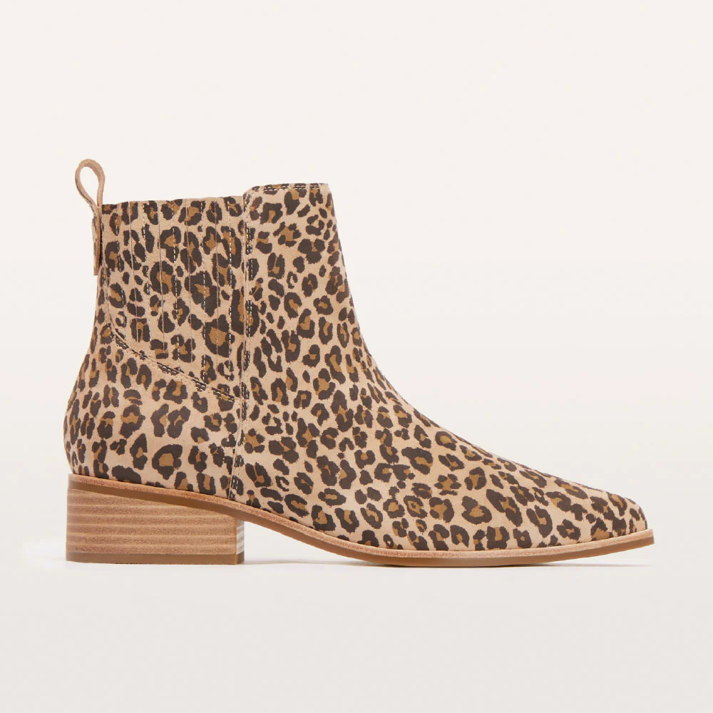 Nina Camel Leopard Print