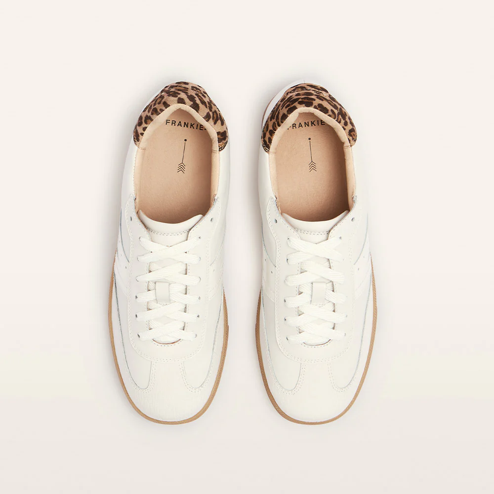 Levi White/Leopard Print