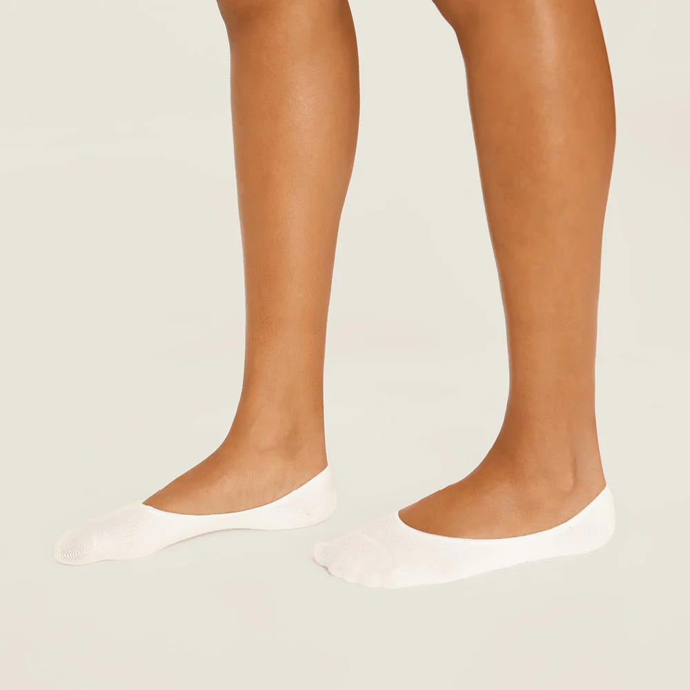 No-Show Adult White Bamboo 3 Pack