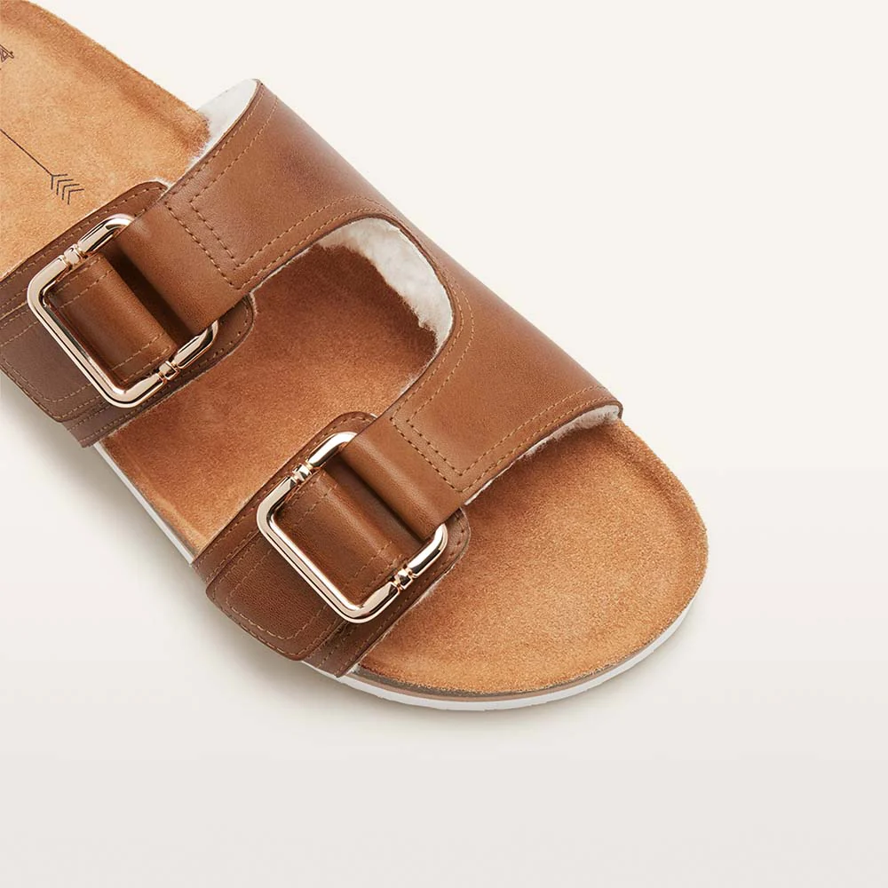 Nico Cognac/Shearling