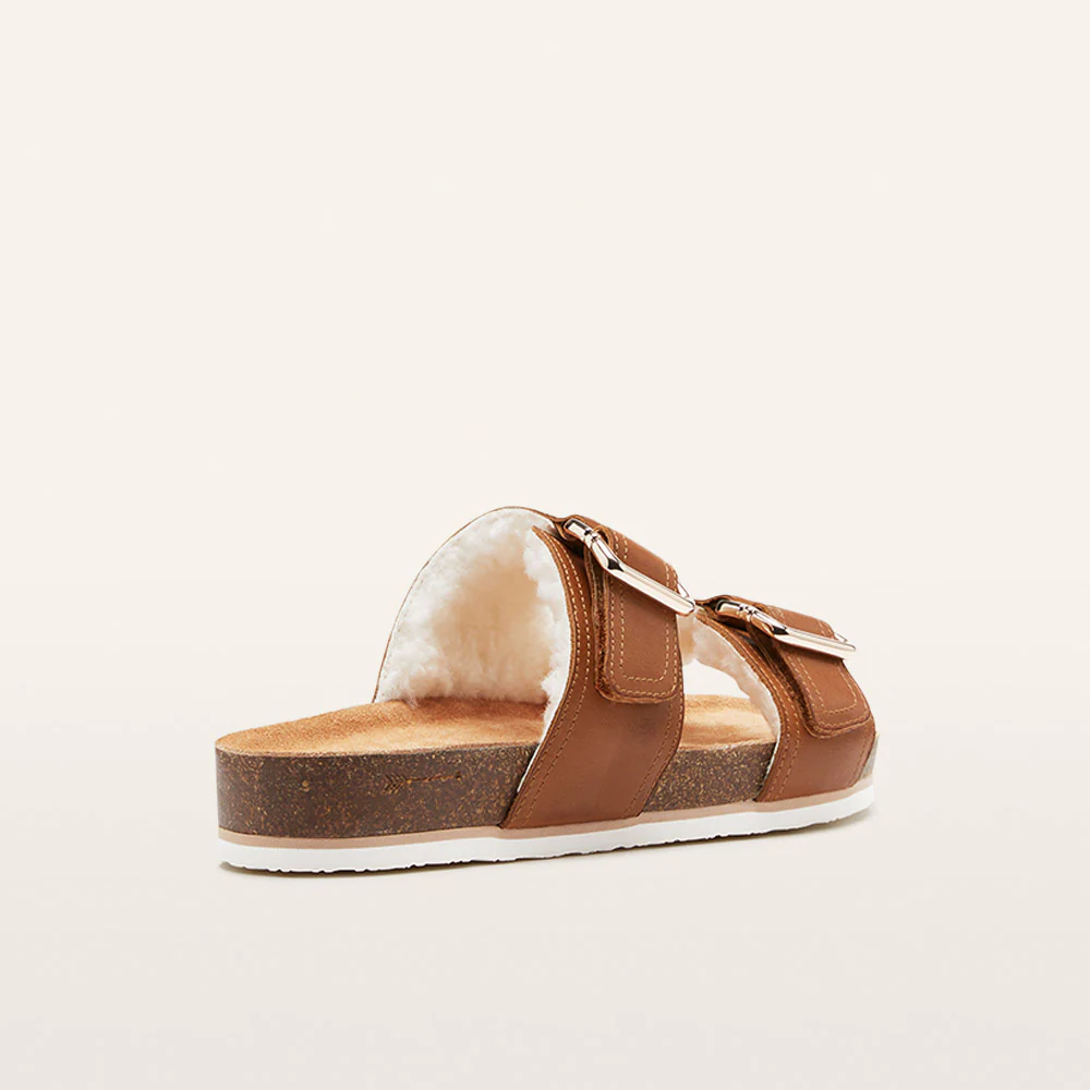 Nico Cognac/Shearling