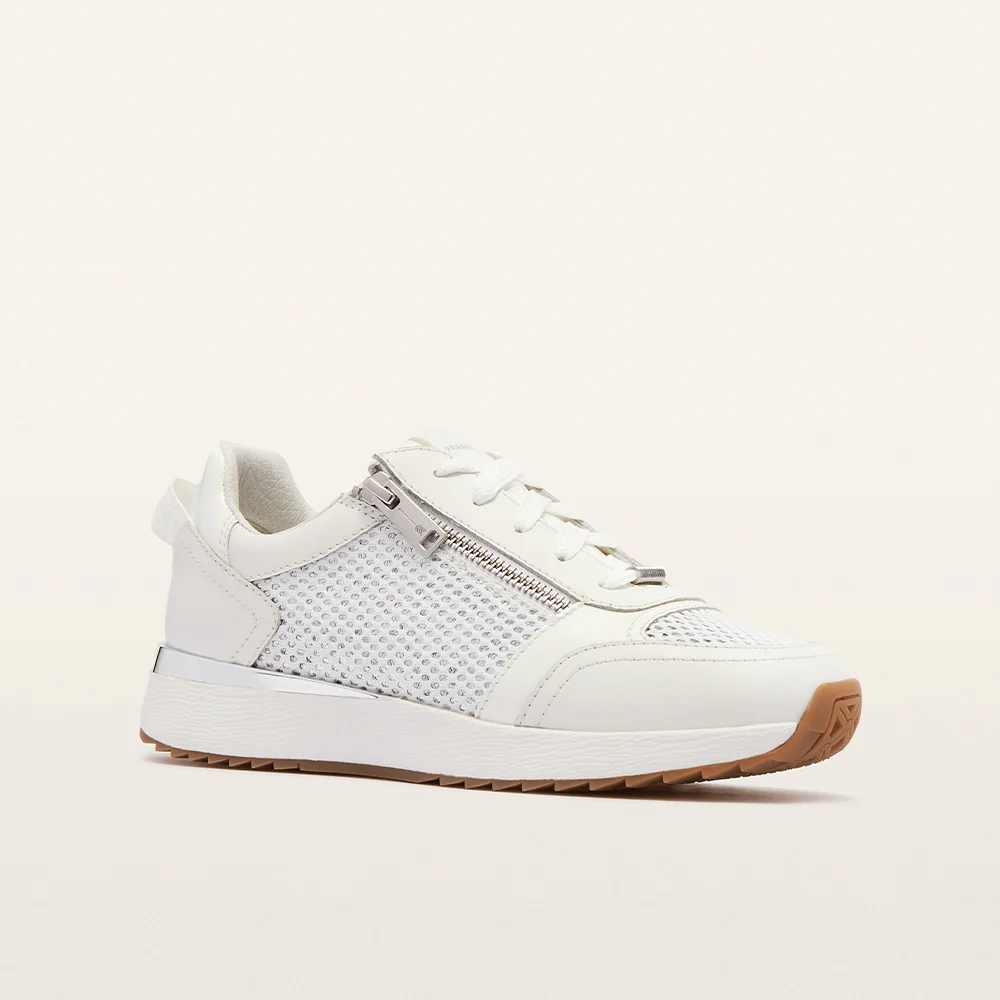 Brooklyn III White/Silver Mesh