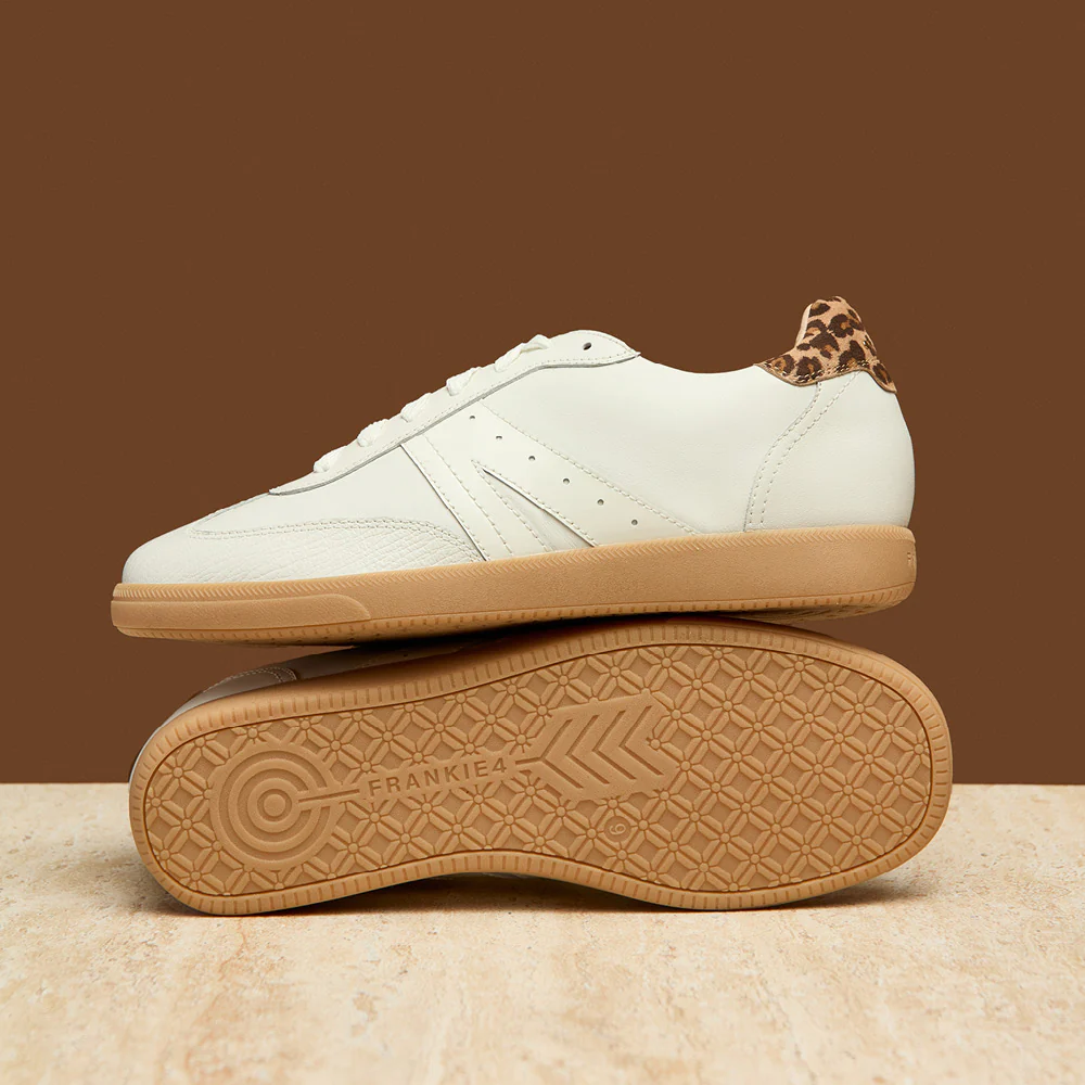 Levi White/Leopard Print