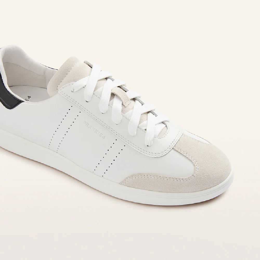 Drew White/Black Croc Emboss