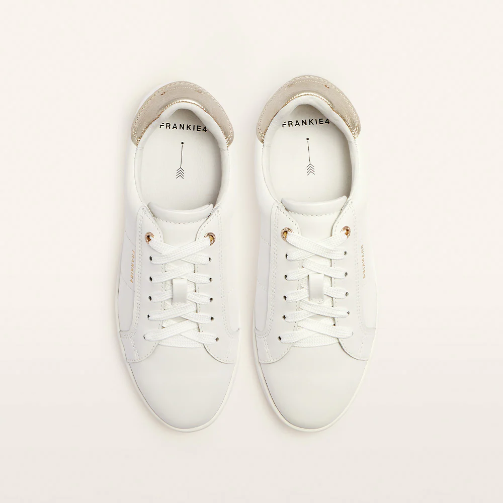 Jackie V White/Gold Grain