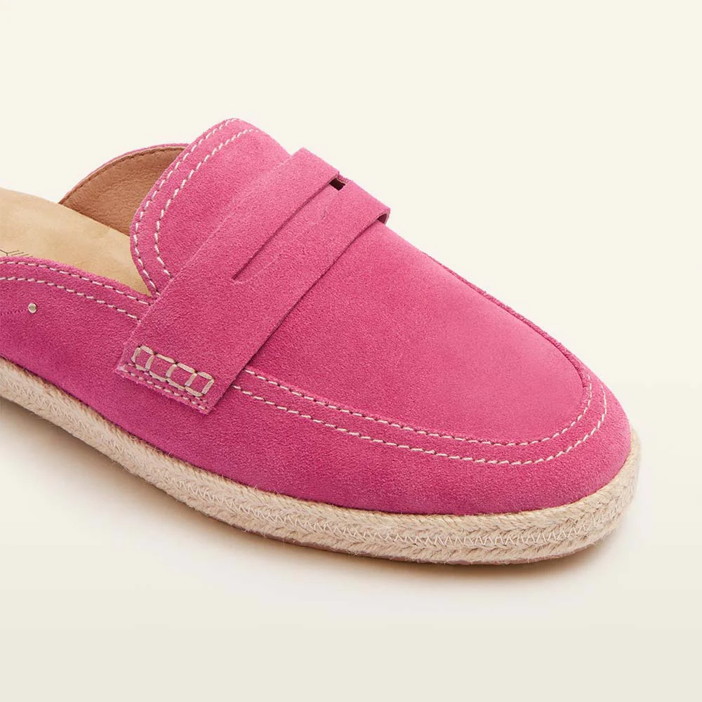 Arlie Hot Pink Suede