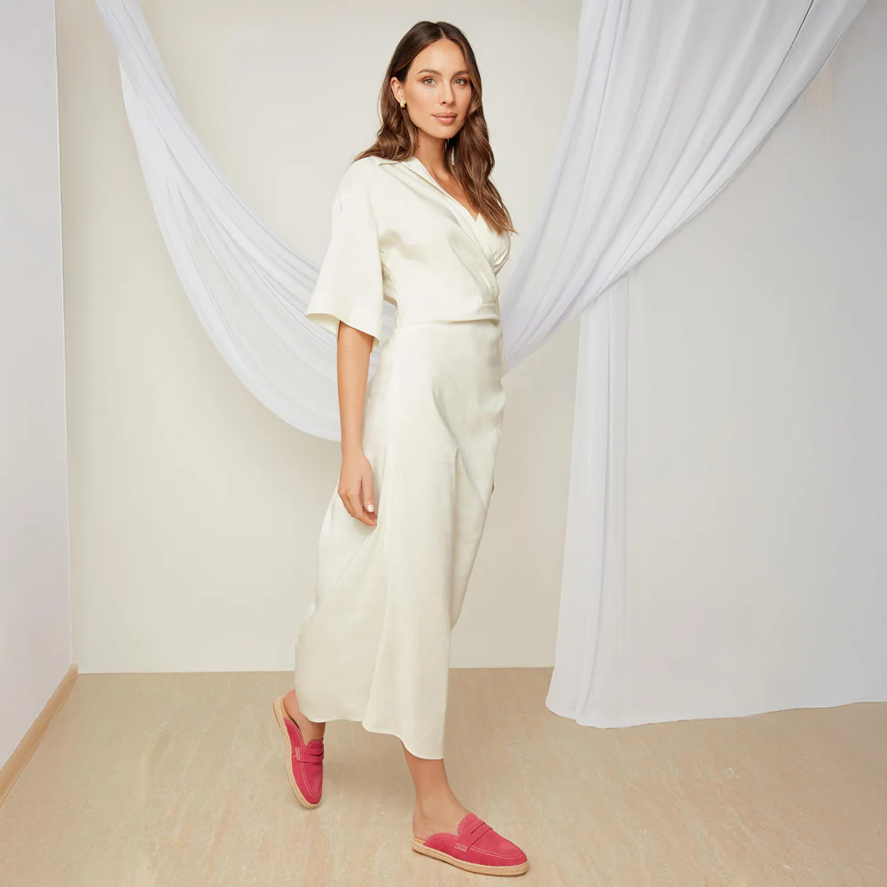 Arlie Hot Pink Suede