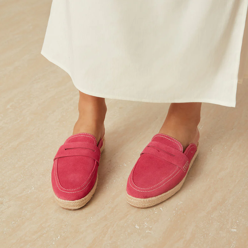 Arlie Hot Pink Suede