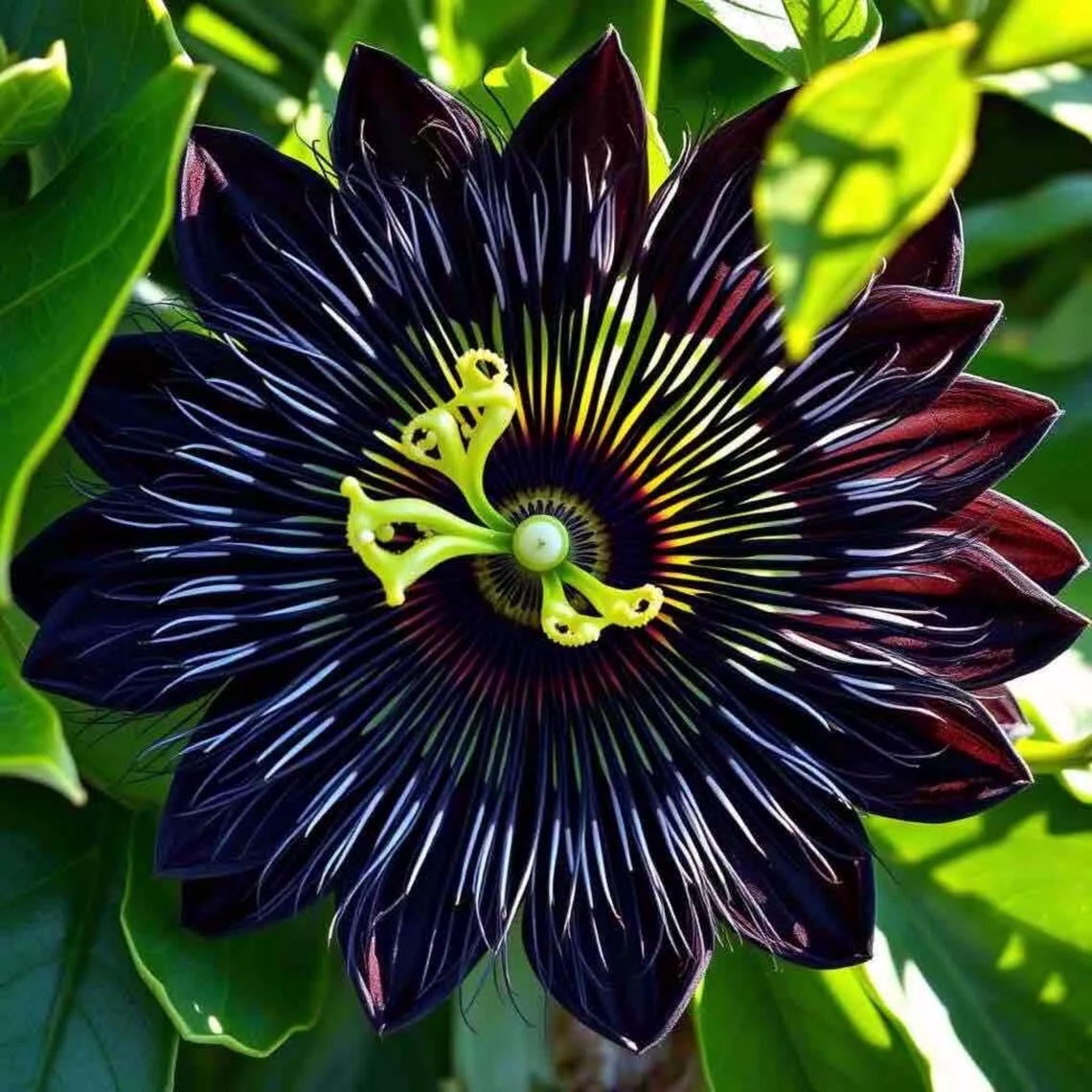 🌹 Black Passionflower (Passiflora caerulea)