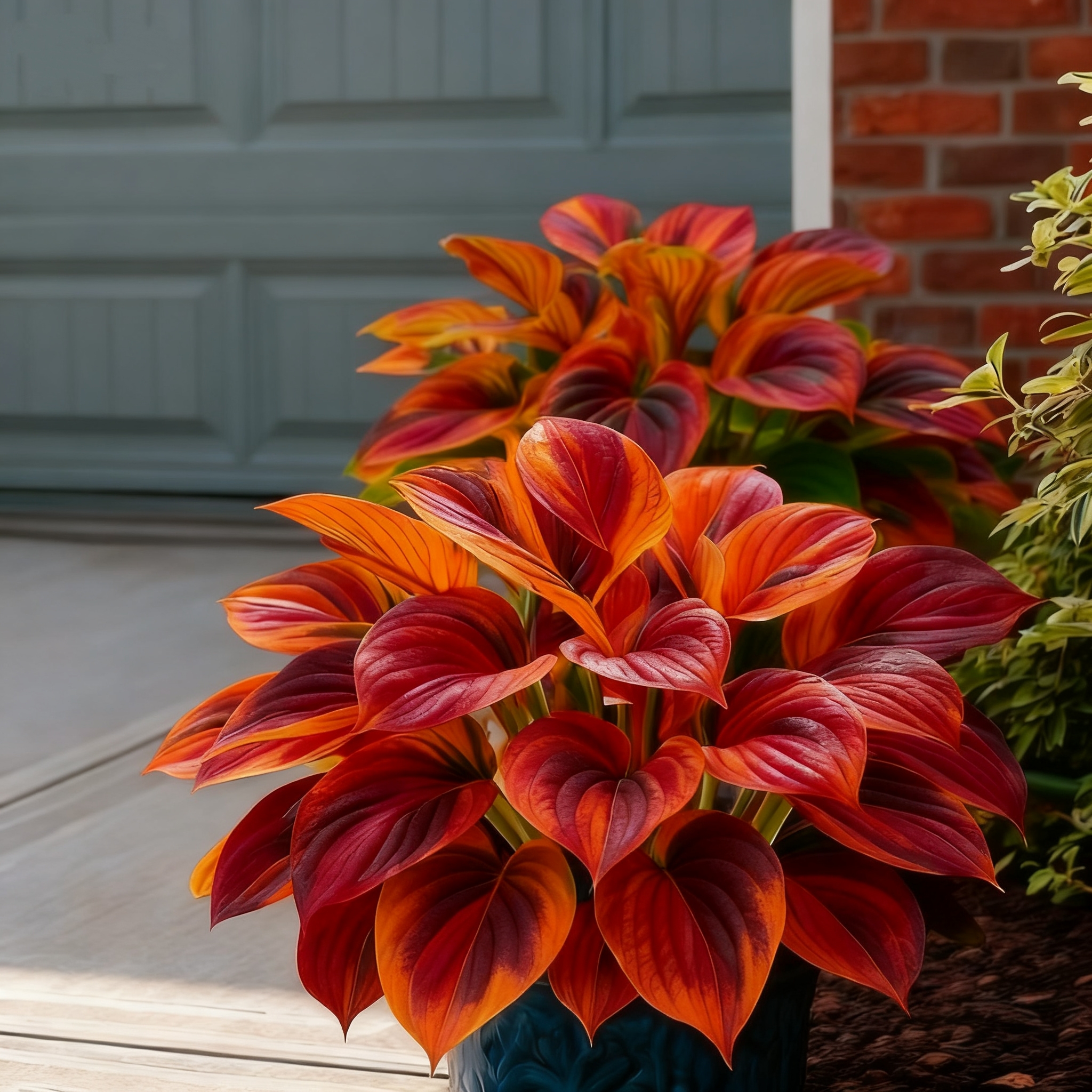 🌈🔥 Limited Edition Rainbow Flame Hostas -Rare Multicolor Foliage🌸