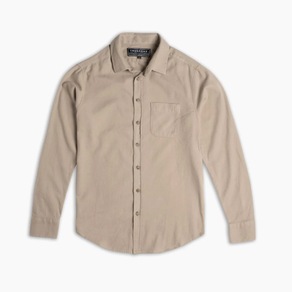 Solid Shirt | Taupe
