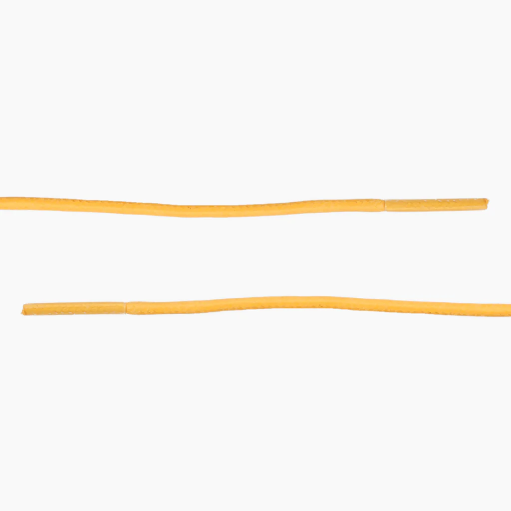 Round Waxed Cotton Laces | Yellow