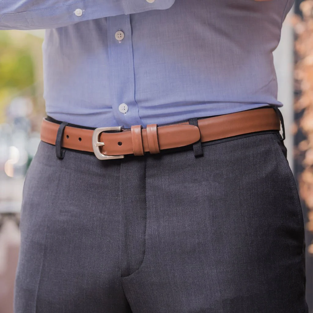 Men's Refined Leather Belt | Chestnut