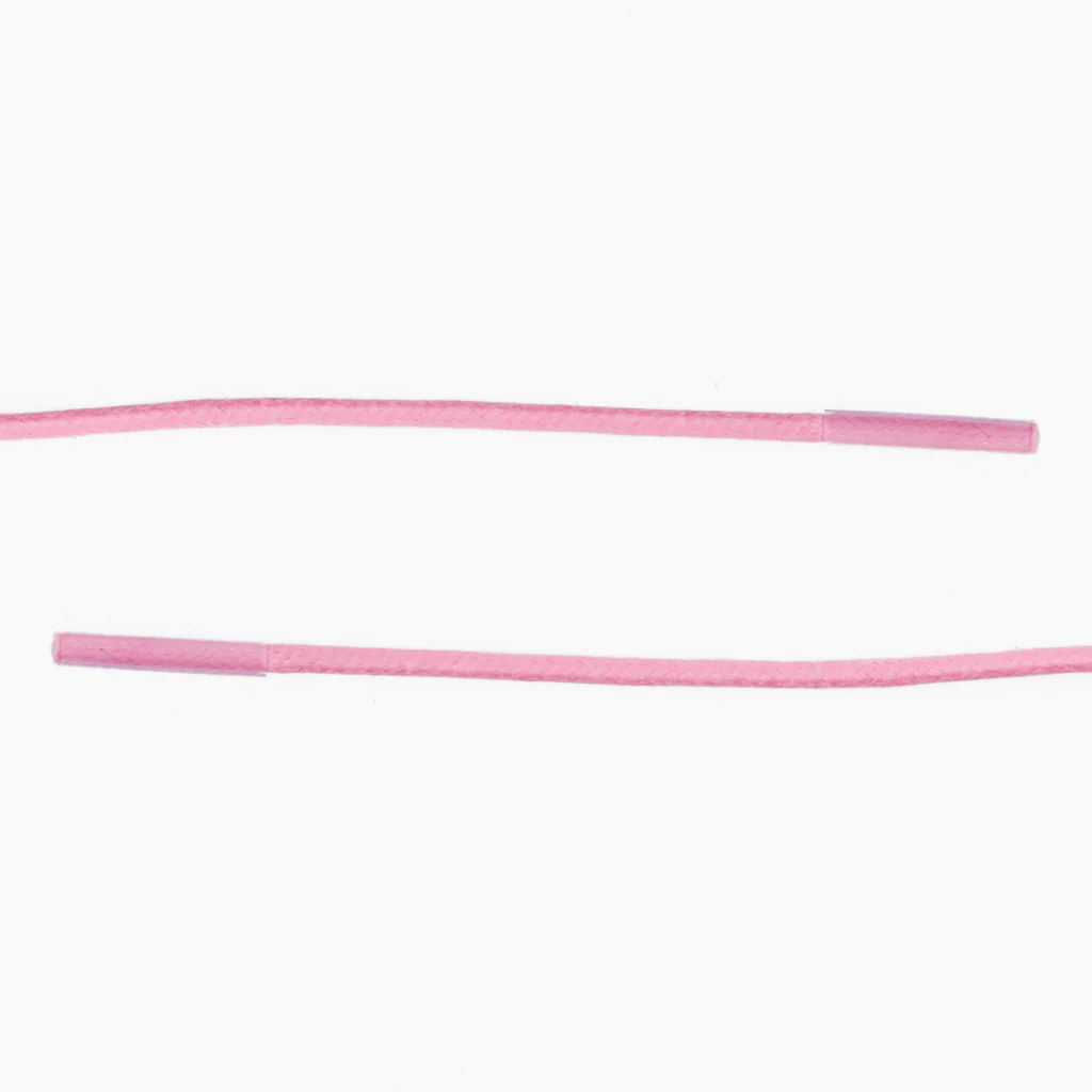 Round Waxed Cotton Laces | Pink