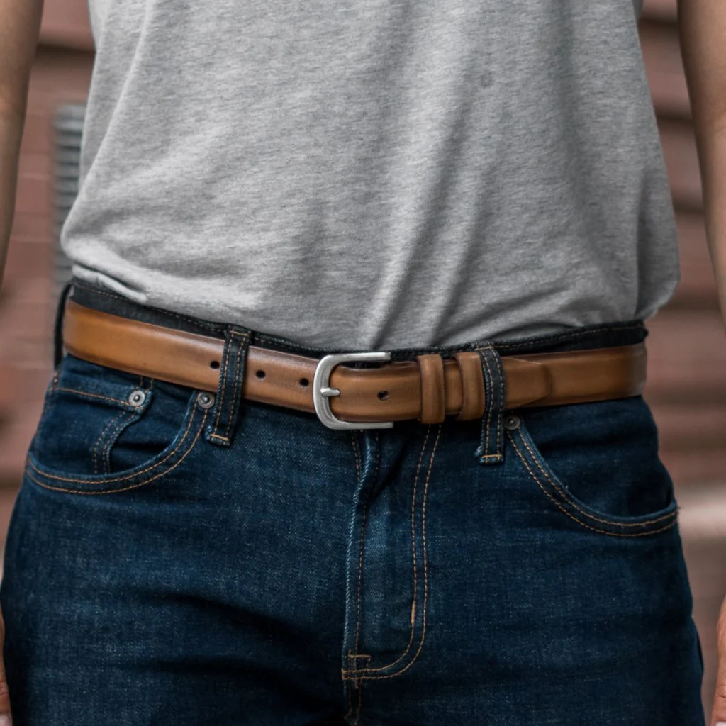 Men's Refined Leather Belt | Toffee