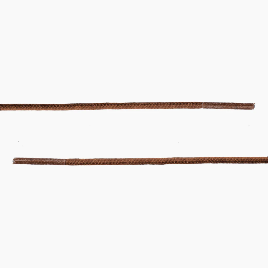Round Waxed Cotton Laces | Light Brown
