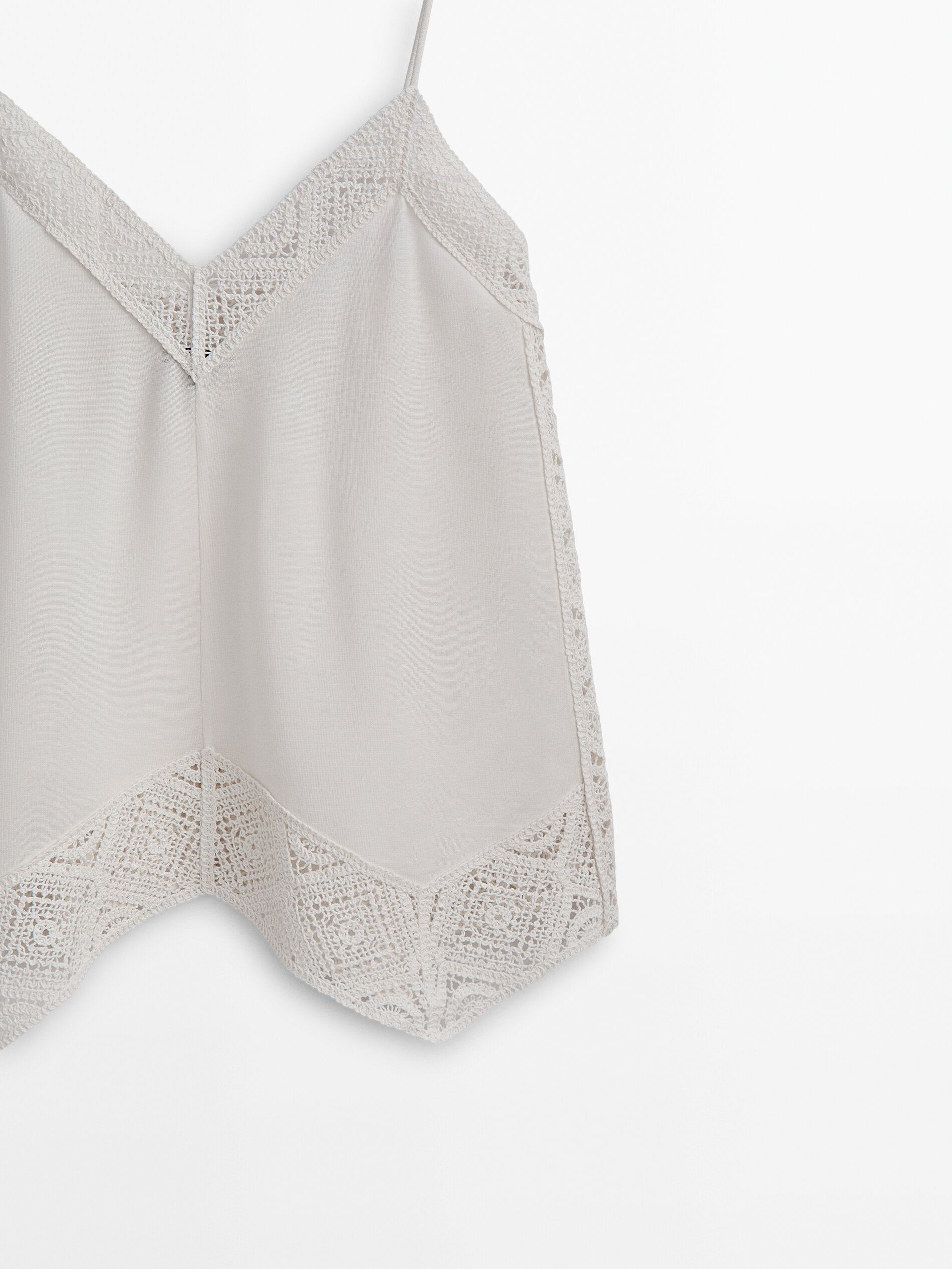 Top tirantes detalle crochet - CRUDO