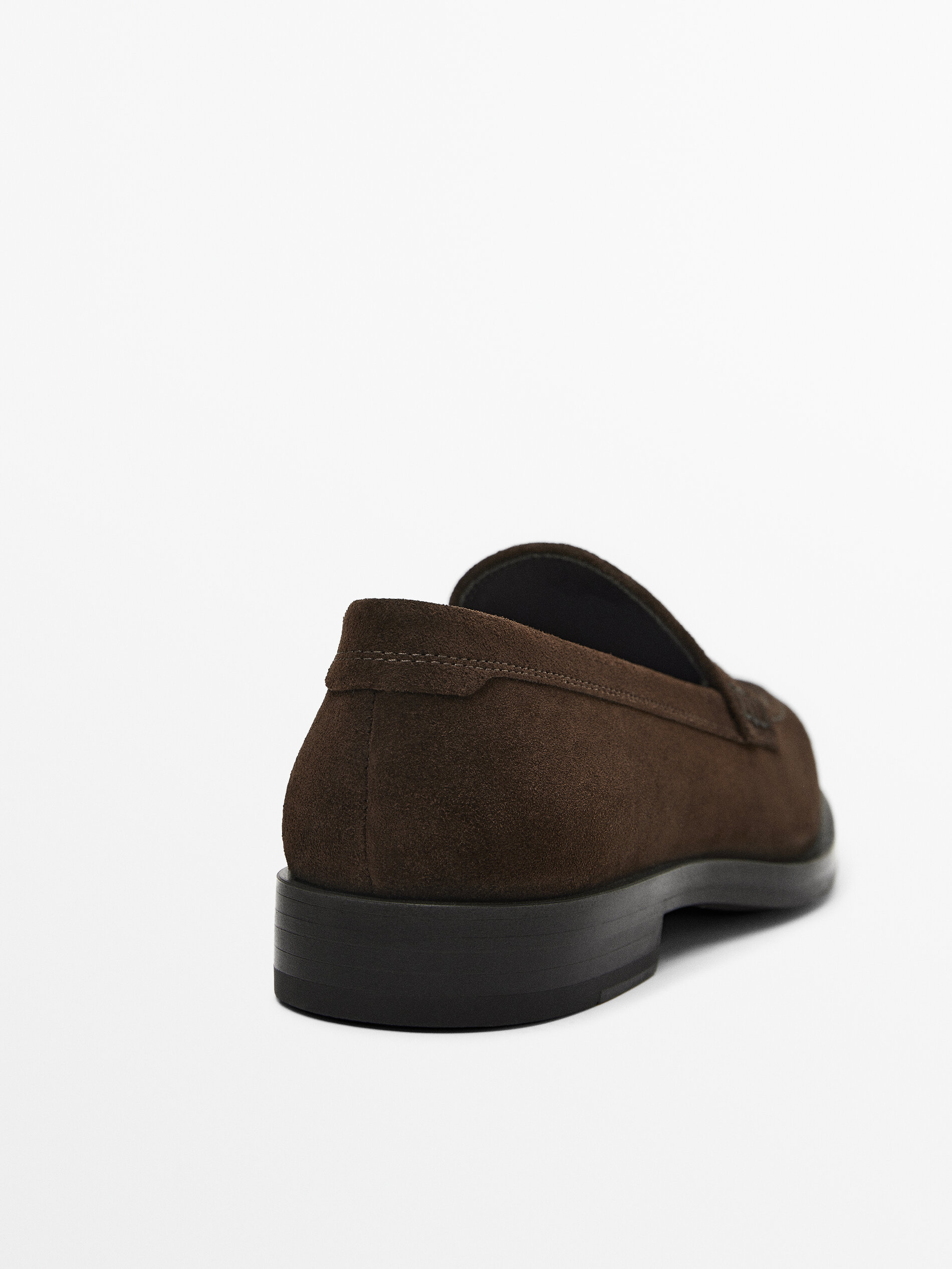 Mocasín serraje antifaz - MARRÓN