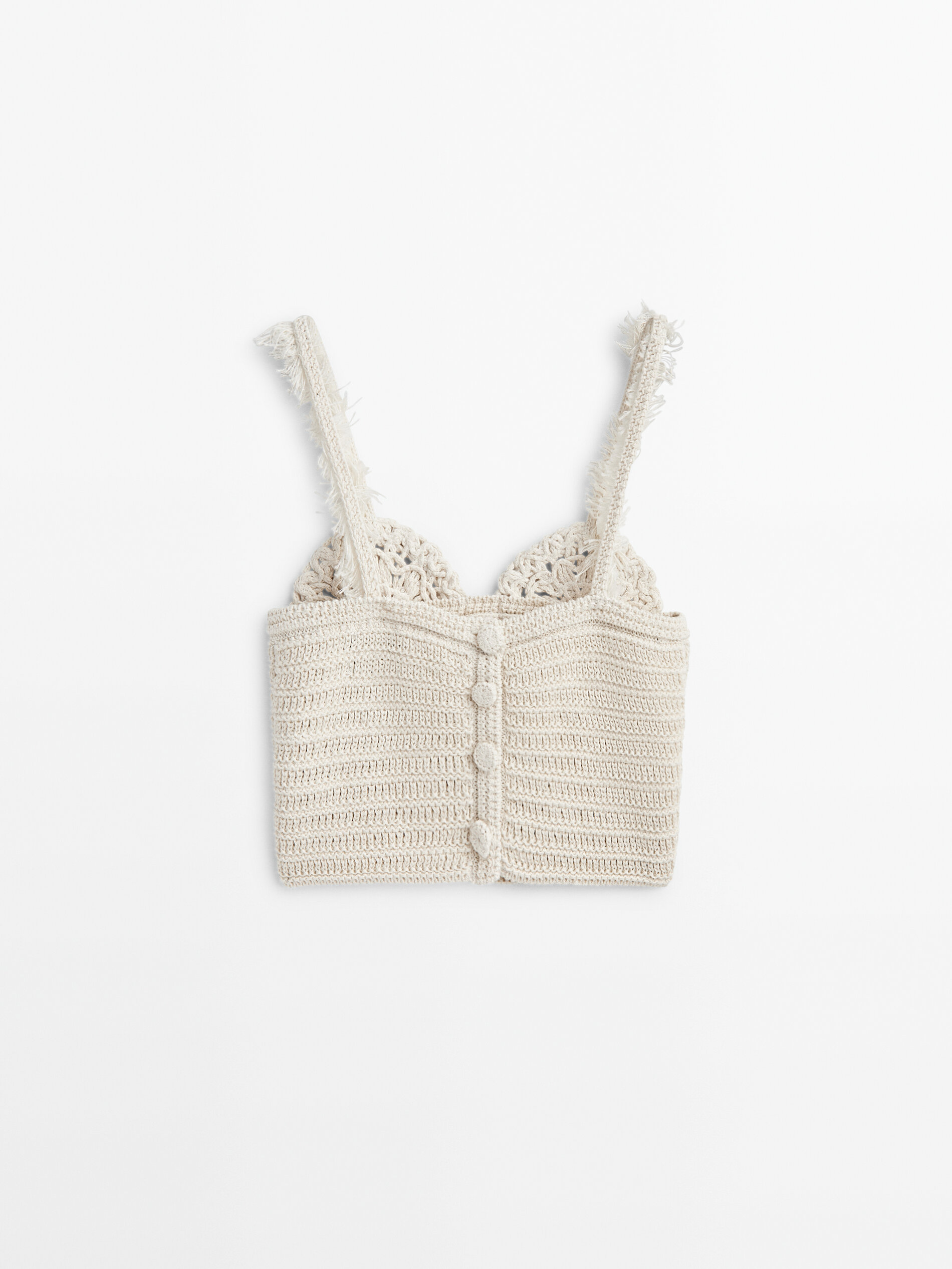 Top punto crochet -Studio - BEIGE