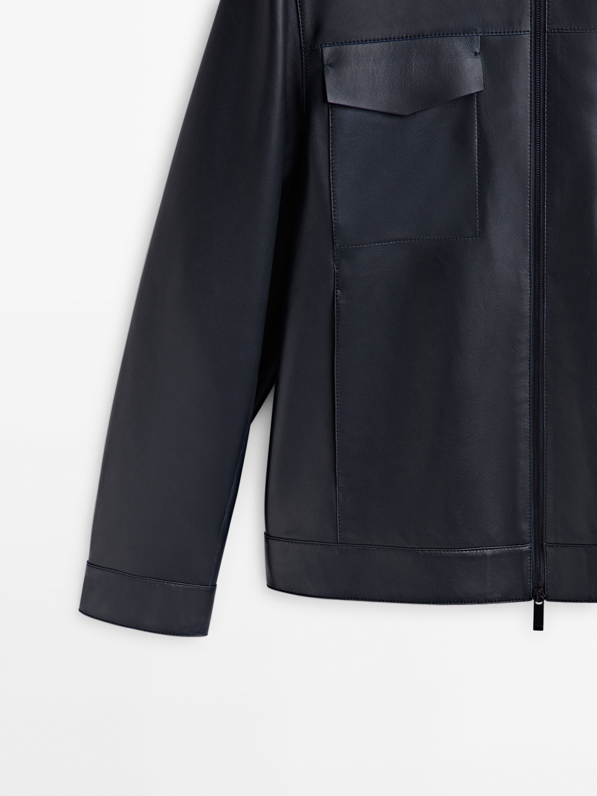 Chaqueta trucker piel napa Limited edition - AZUL OSCURO