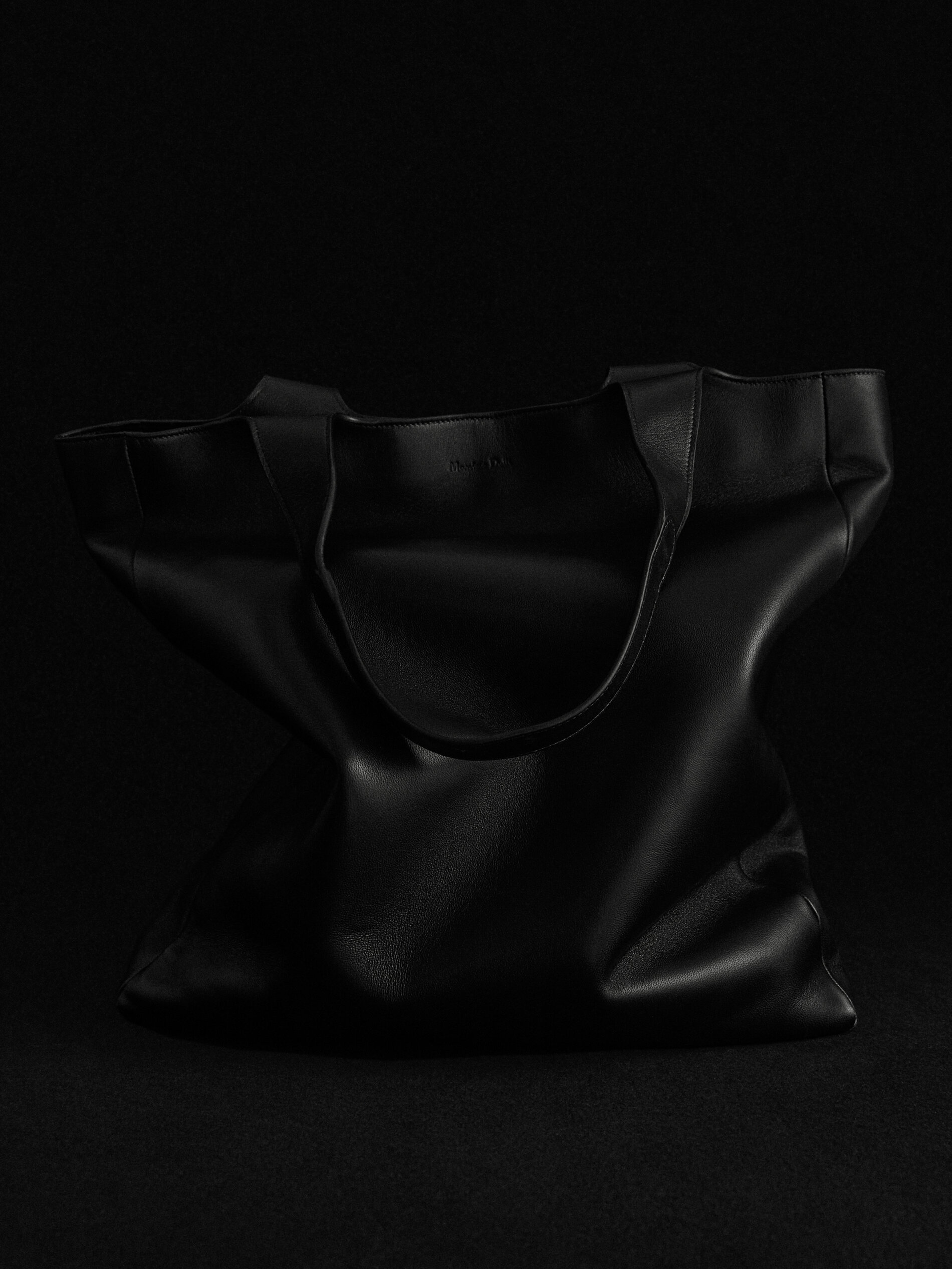 Bolso tote piel negro - NEGRO