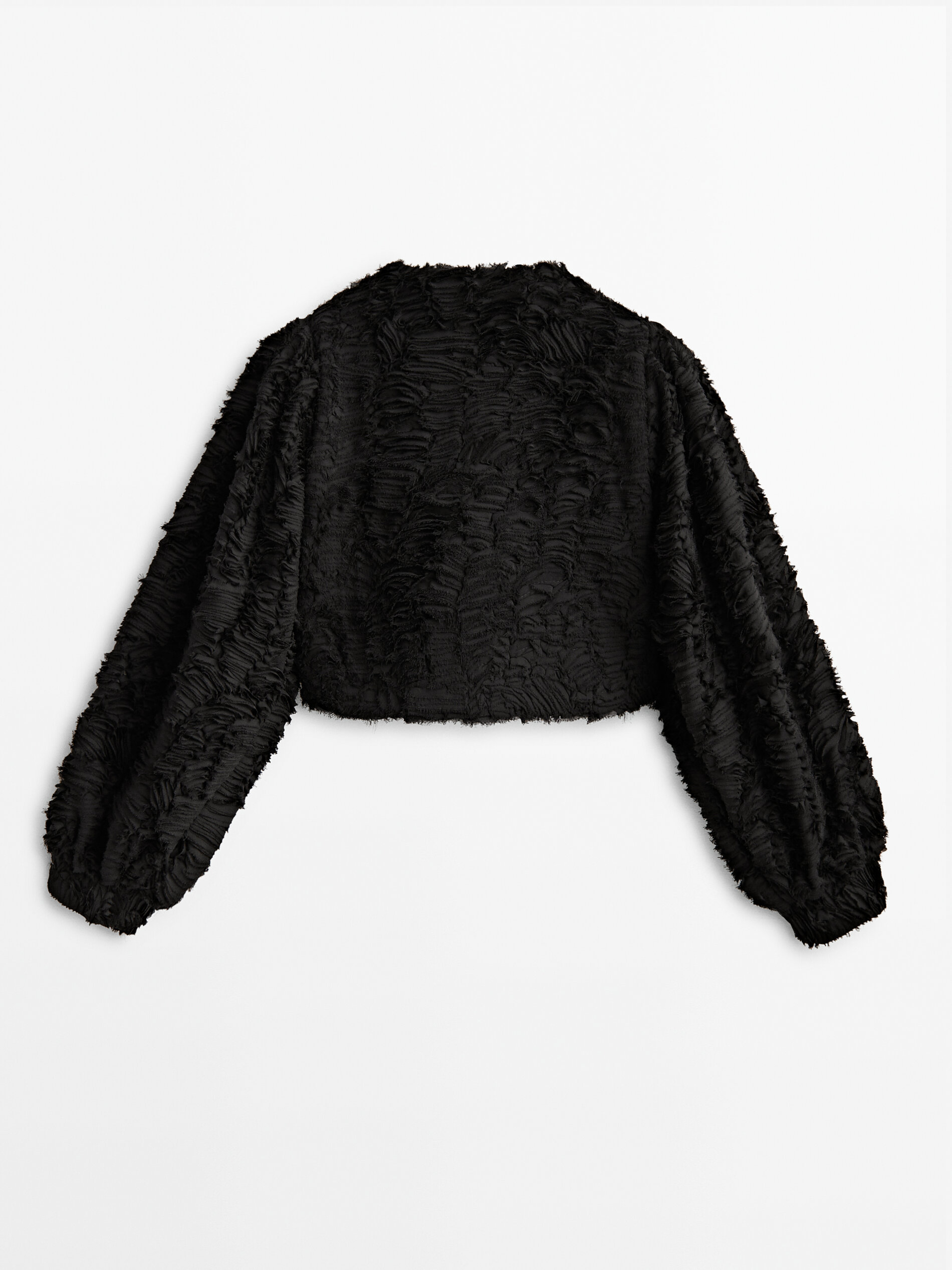 Chaqueta estructura bucle -Studio - NEGRO