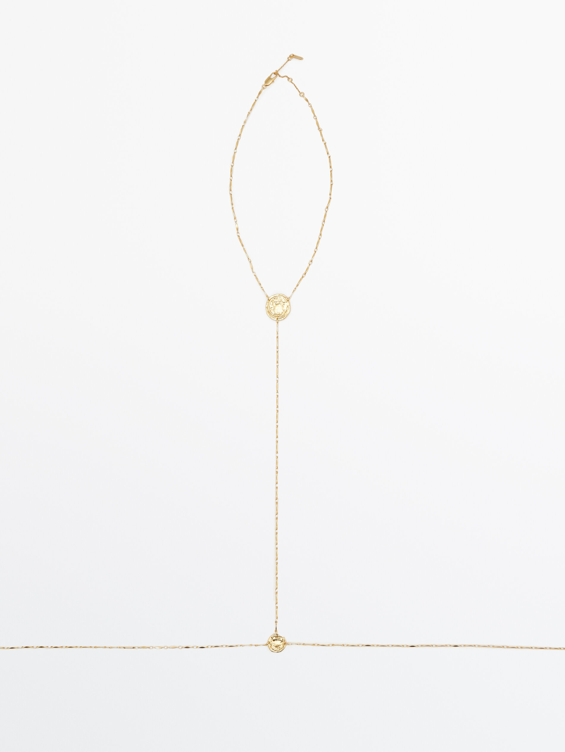 Body chain monedas baño oro - DORADO