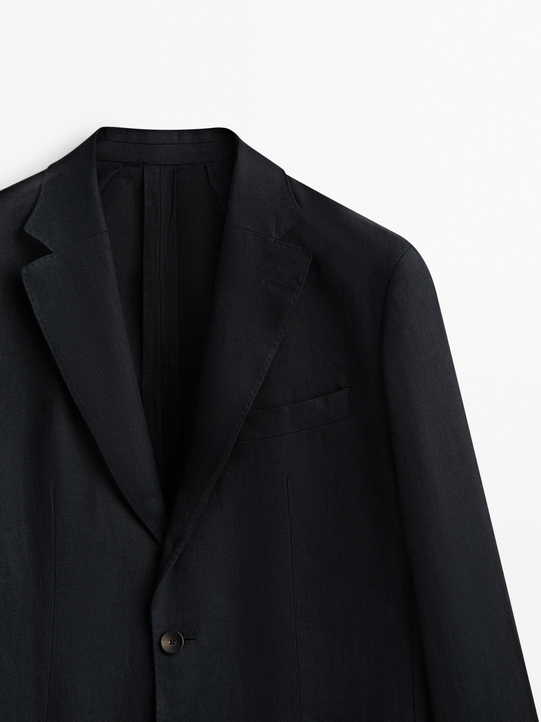 Americana traje lino estructura Limited edition - AZUL MARINO