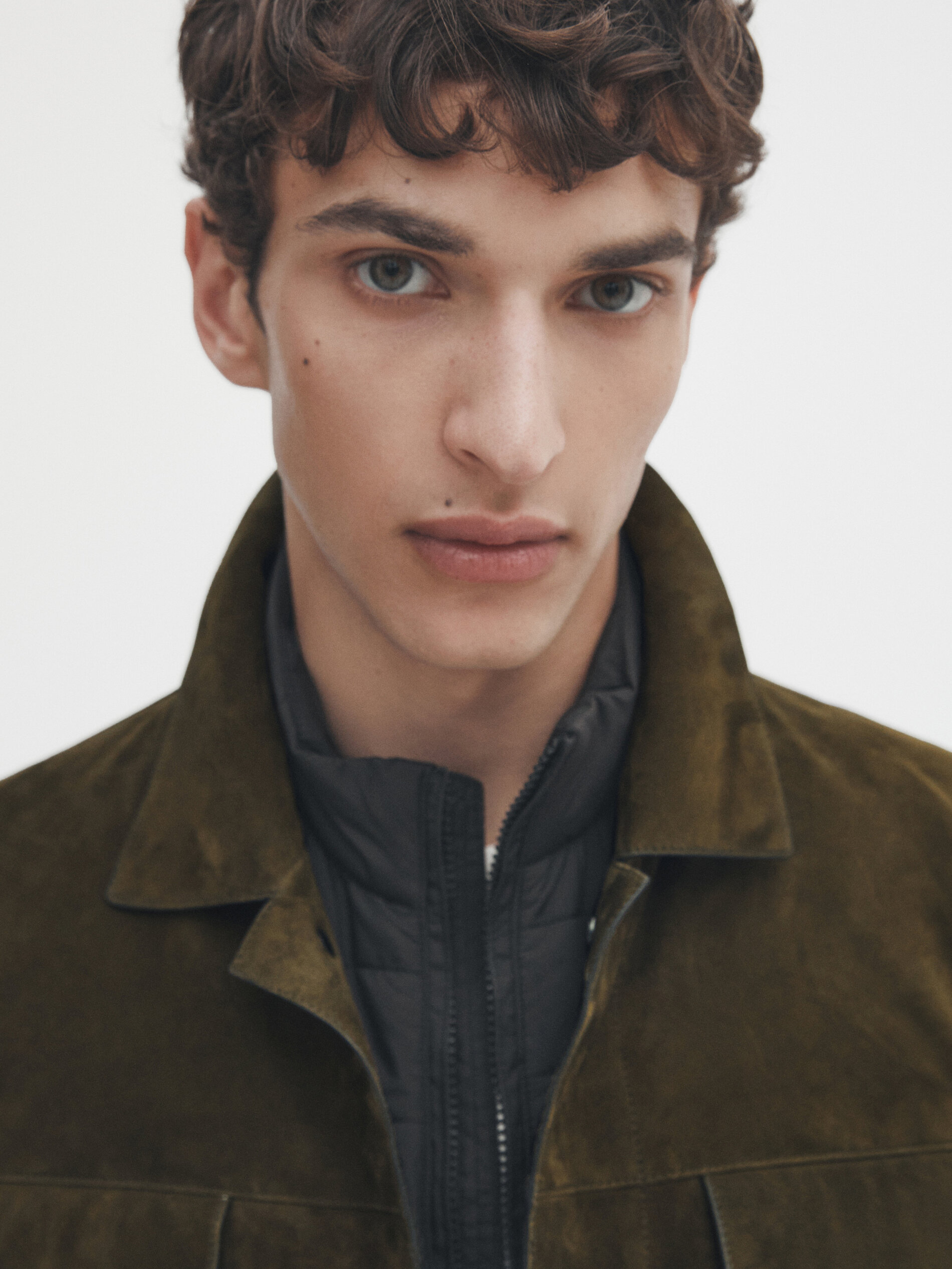 Sobrecamisa ante chaleco desmontable - KAKI OSCURO