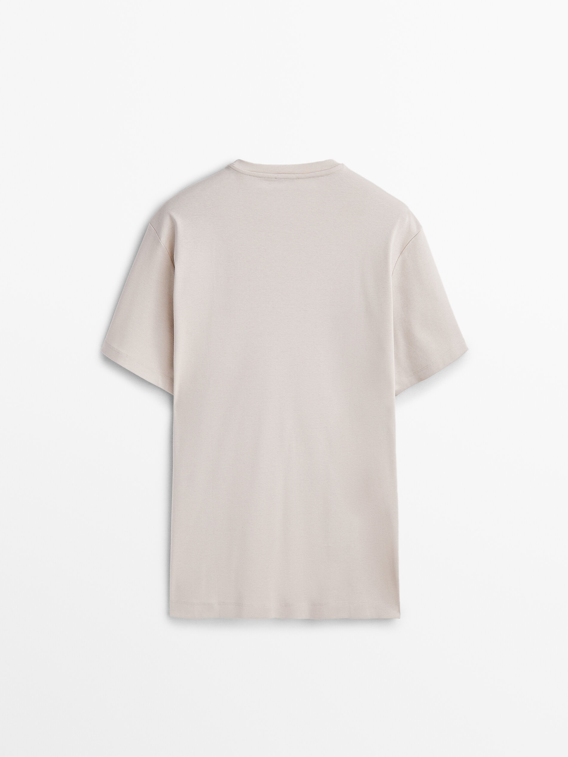 Camiseta manga corta algodón relaxed fit -Studio - ARENA CLARO