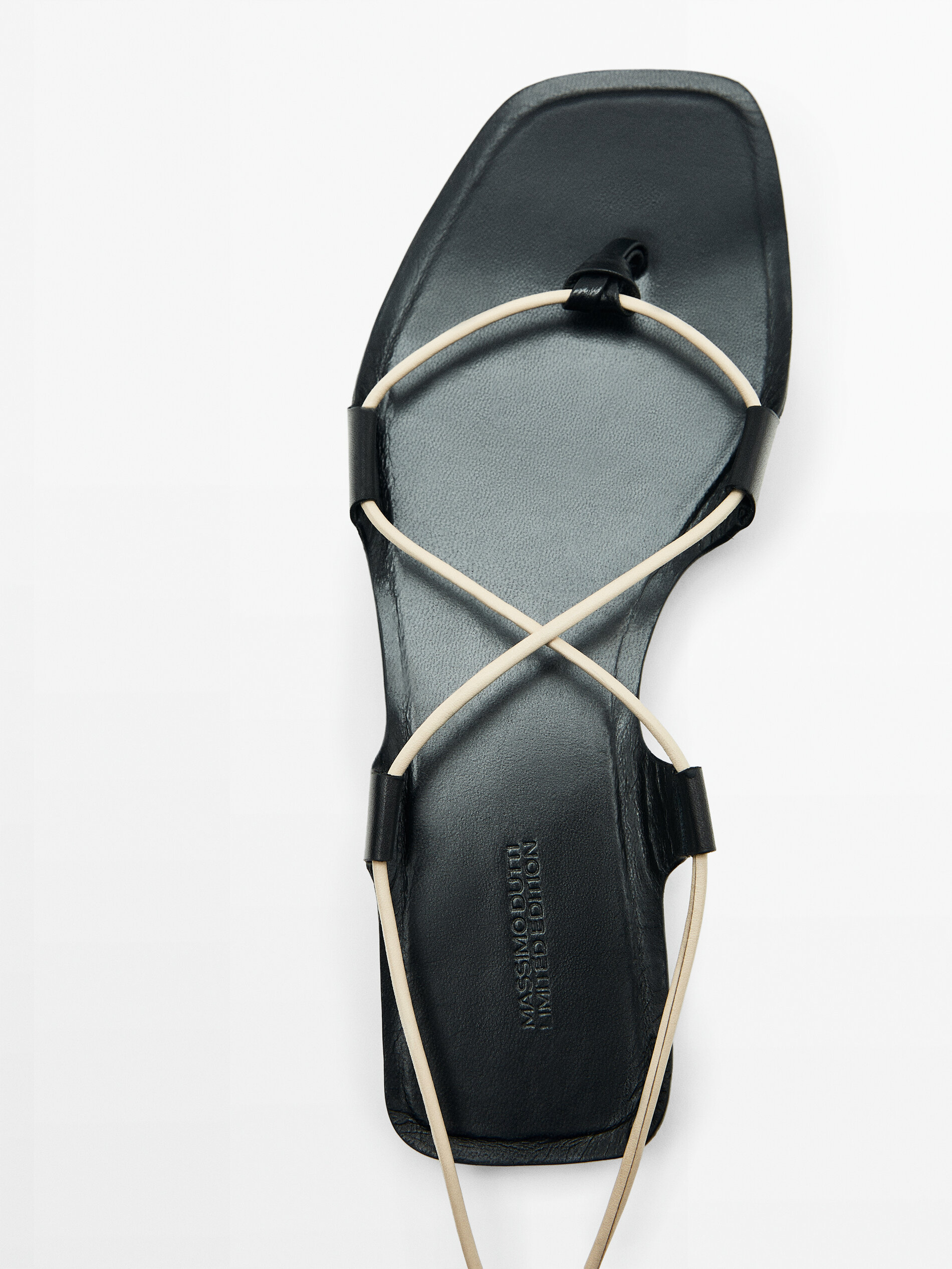 SANDALIA ATADA PIEL LIMITED EDITION - Combinado