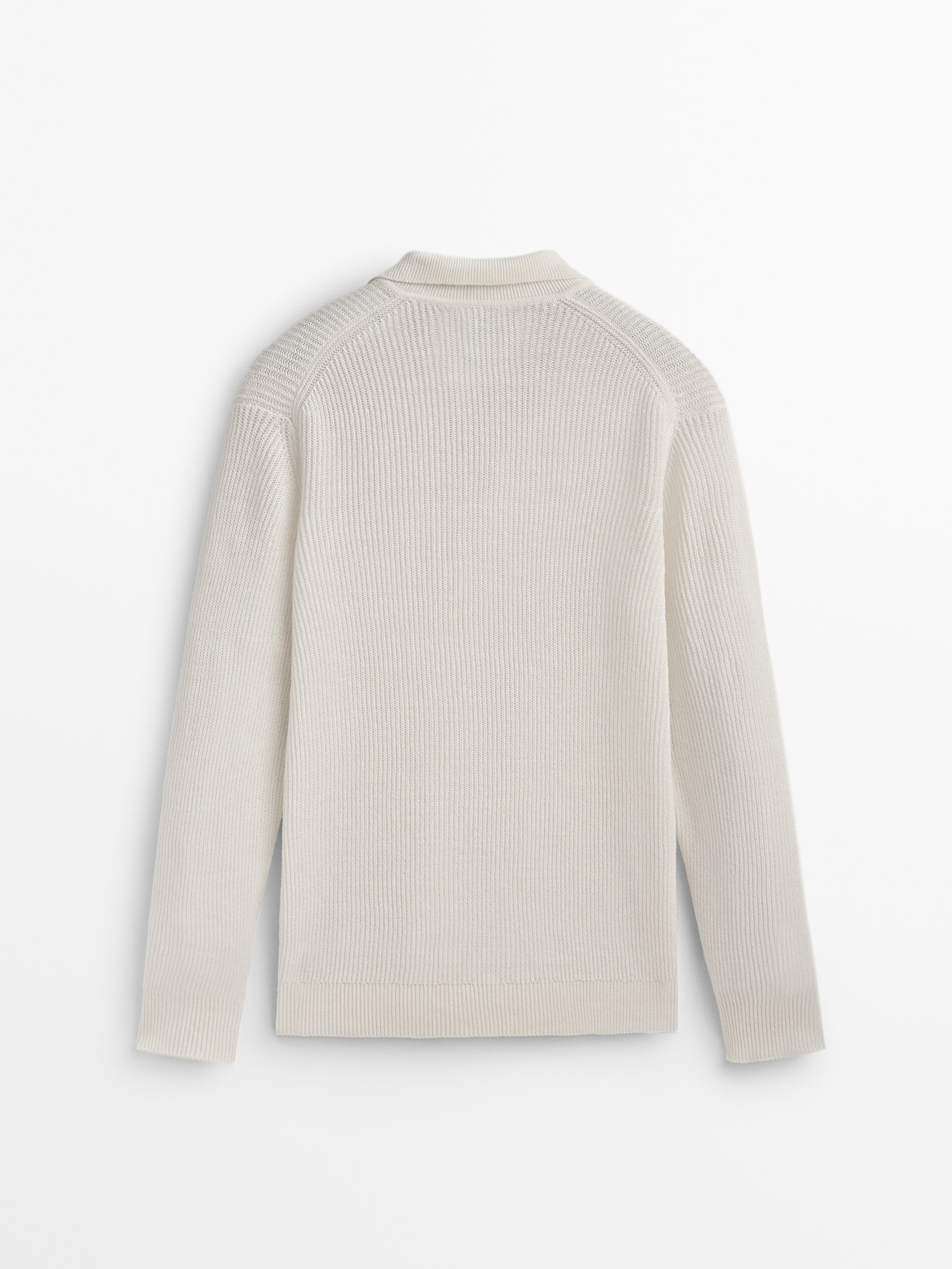 Jersey punto estructura cuello polo Limited edition - CRUDO