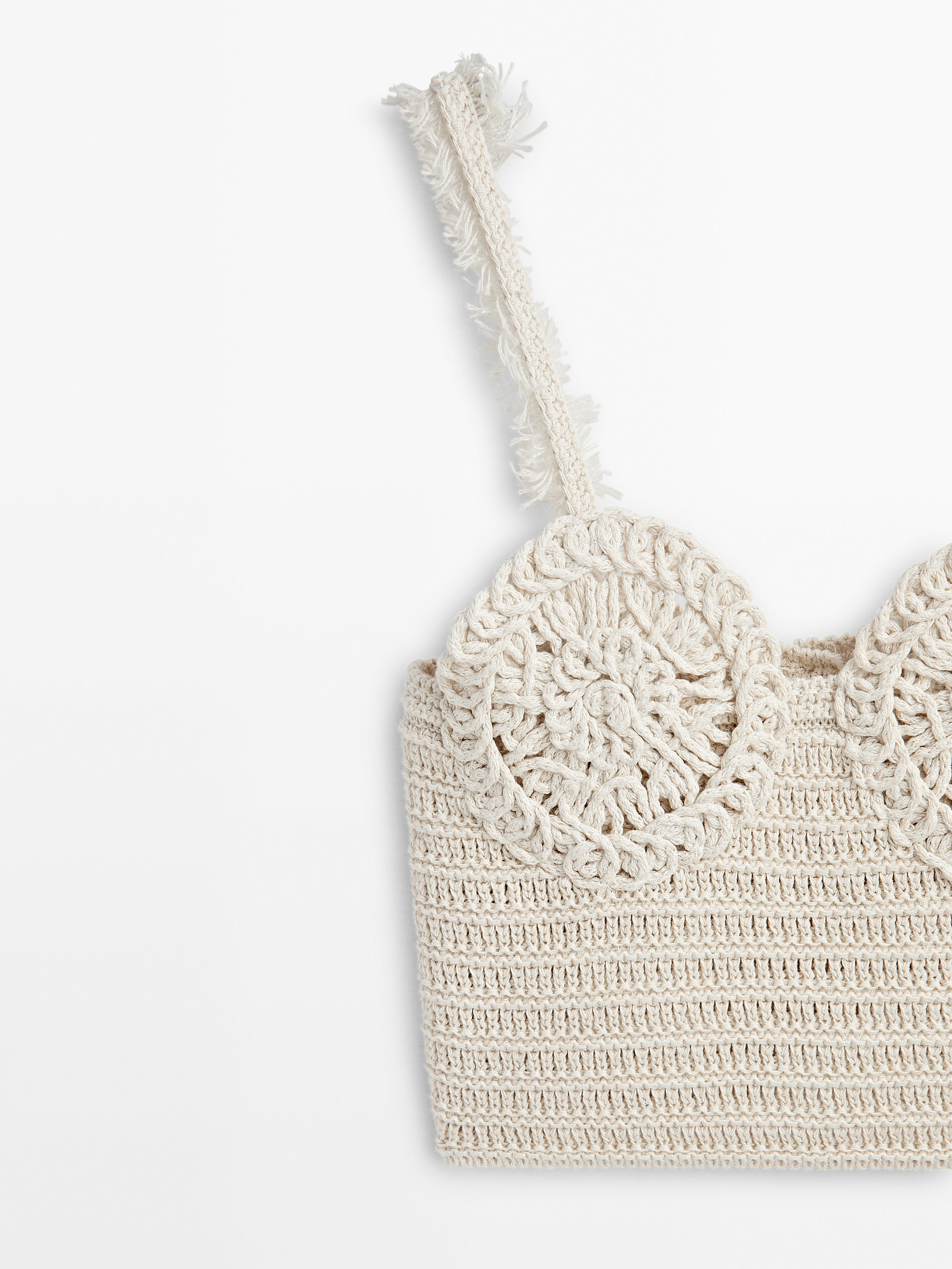 Top punto crochet -Studio - BEIGE