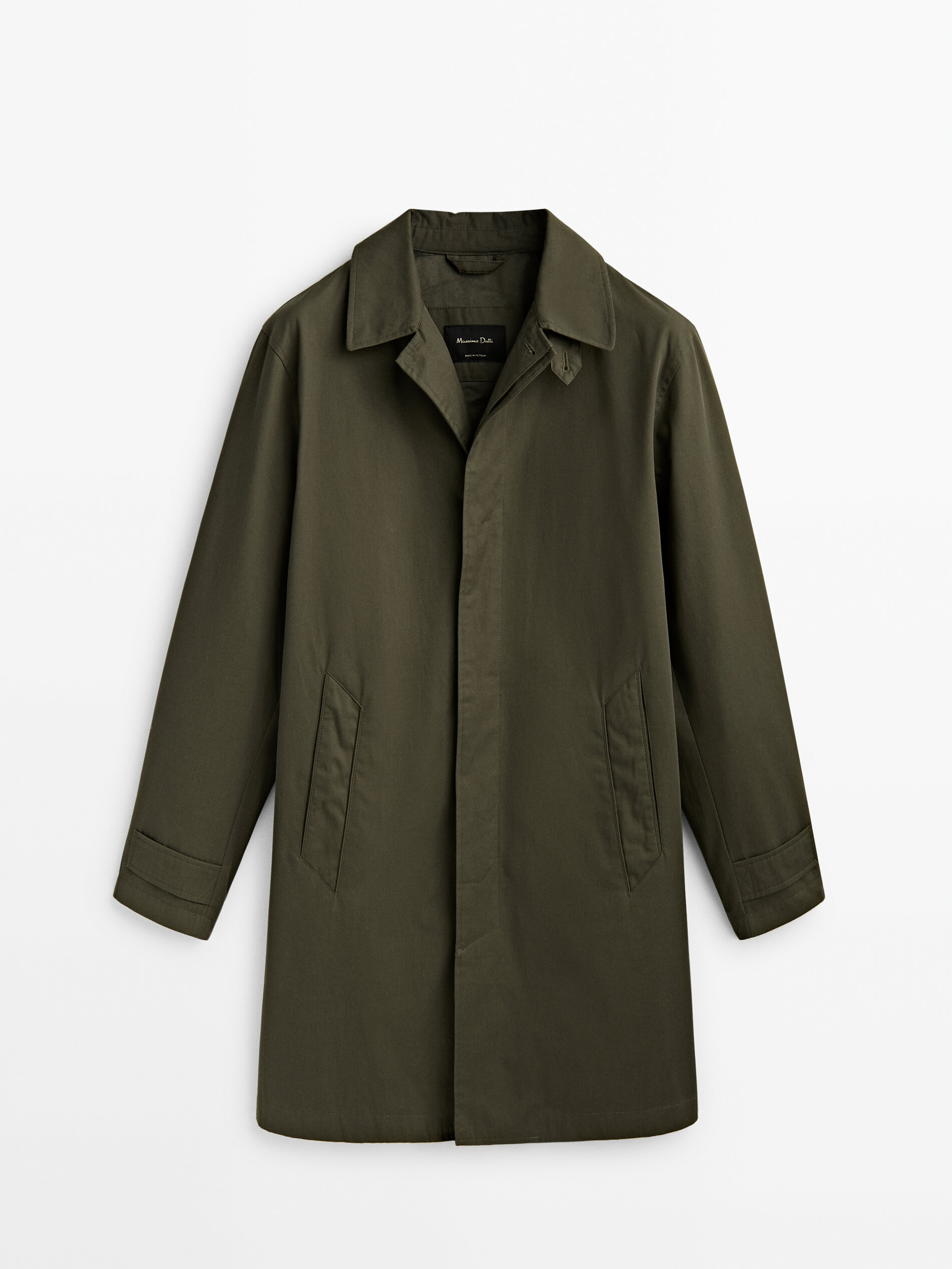 Chaqueta trench algodón - KAKI