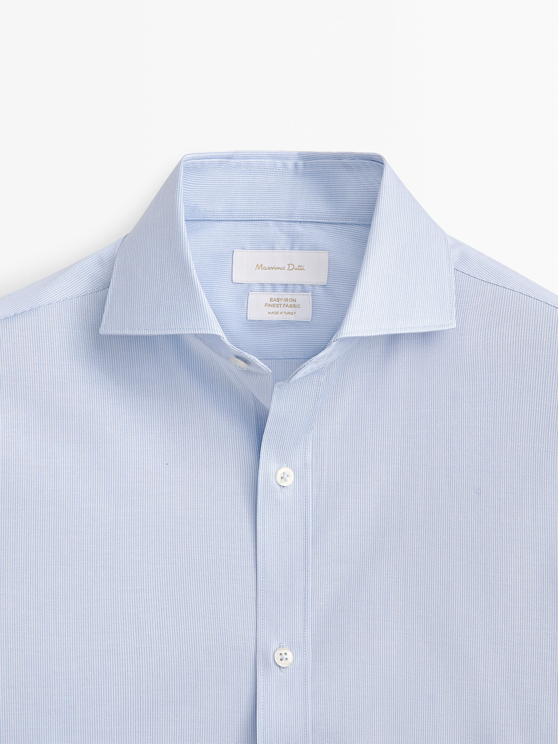 Camisa stretch rayas slim fit - AZUL MARINO