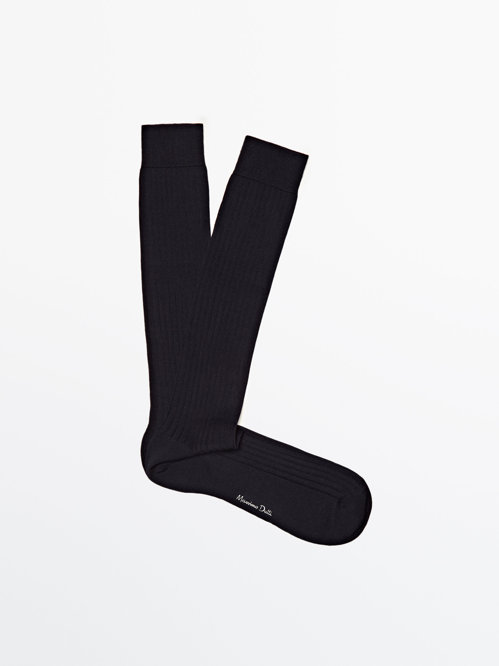 Calcetines lisos hilo de escocia - AZUL MARINO