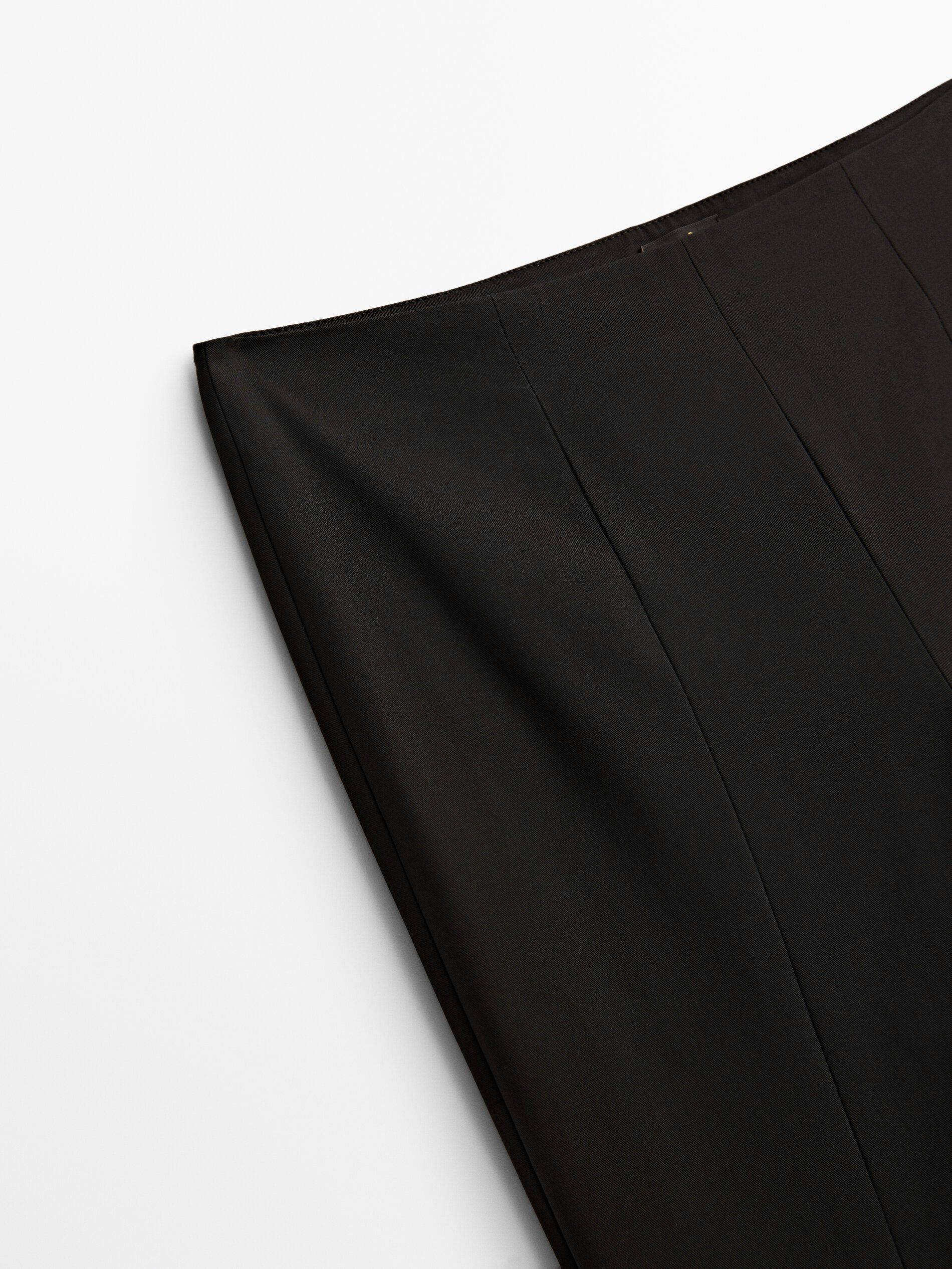 Pantalón negro mezcla algodón slim - NEGRO