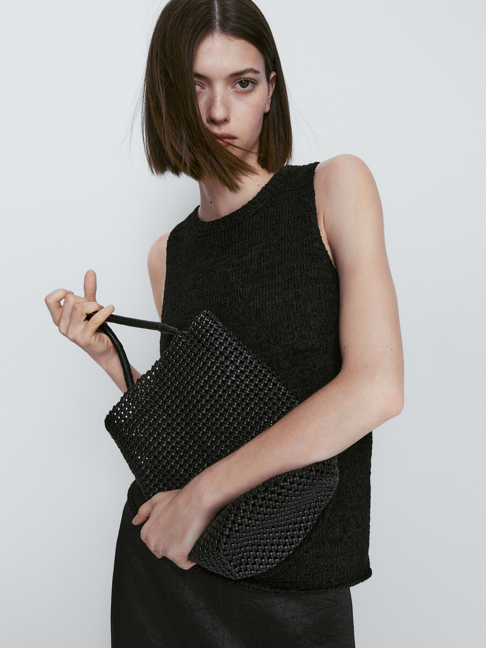Top de punto negro - NEGRO