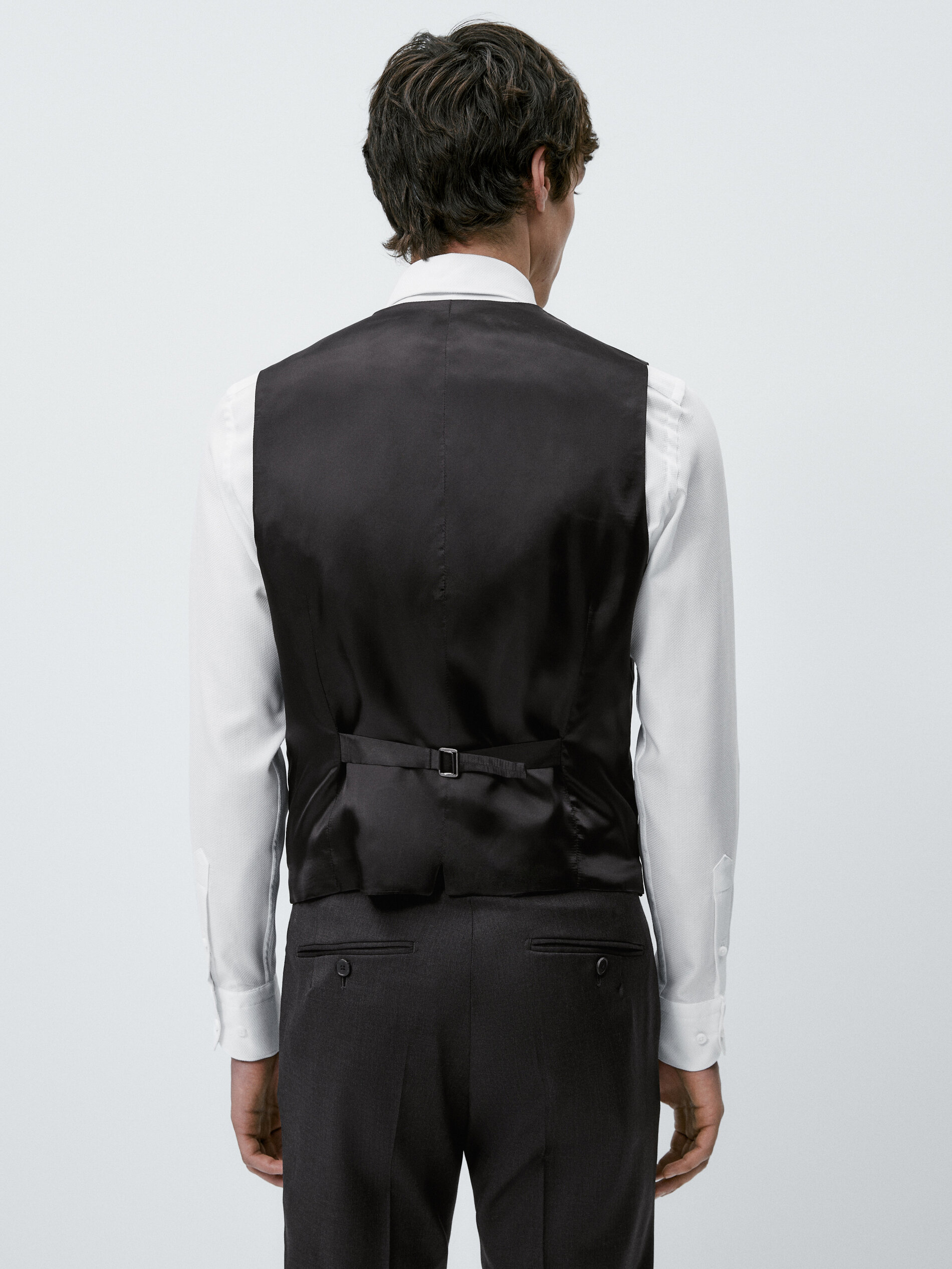 Chaleco traje lana gris - MARENGO