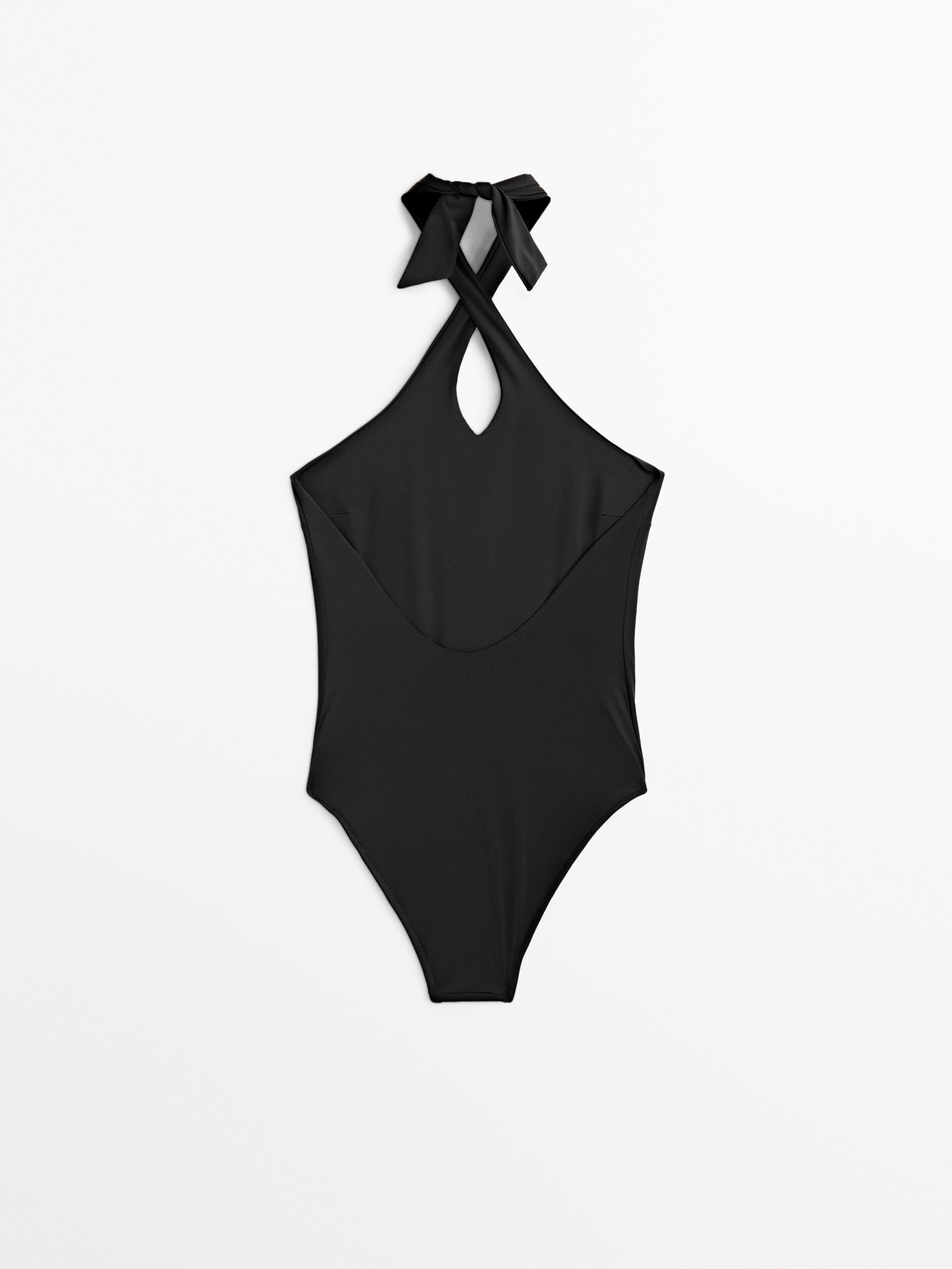 Bañador halter negro - NEGRO