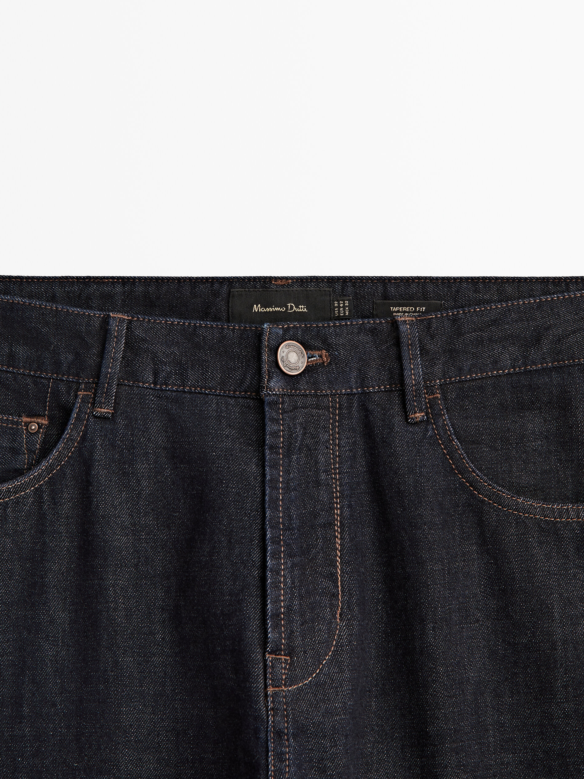 Pantalón vaquero selvedge tapered fit - INDIGO