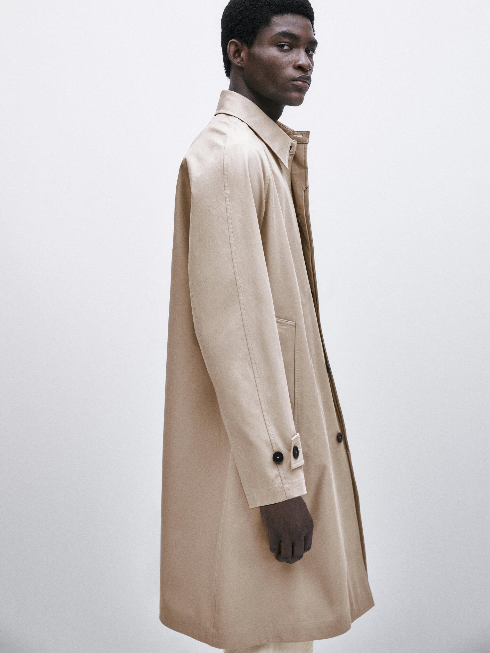 Chaqueta trench algodón volumen -Studio - ARENA