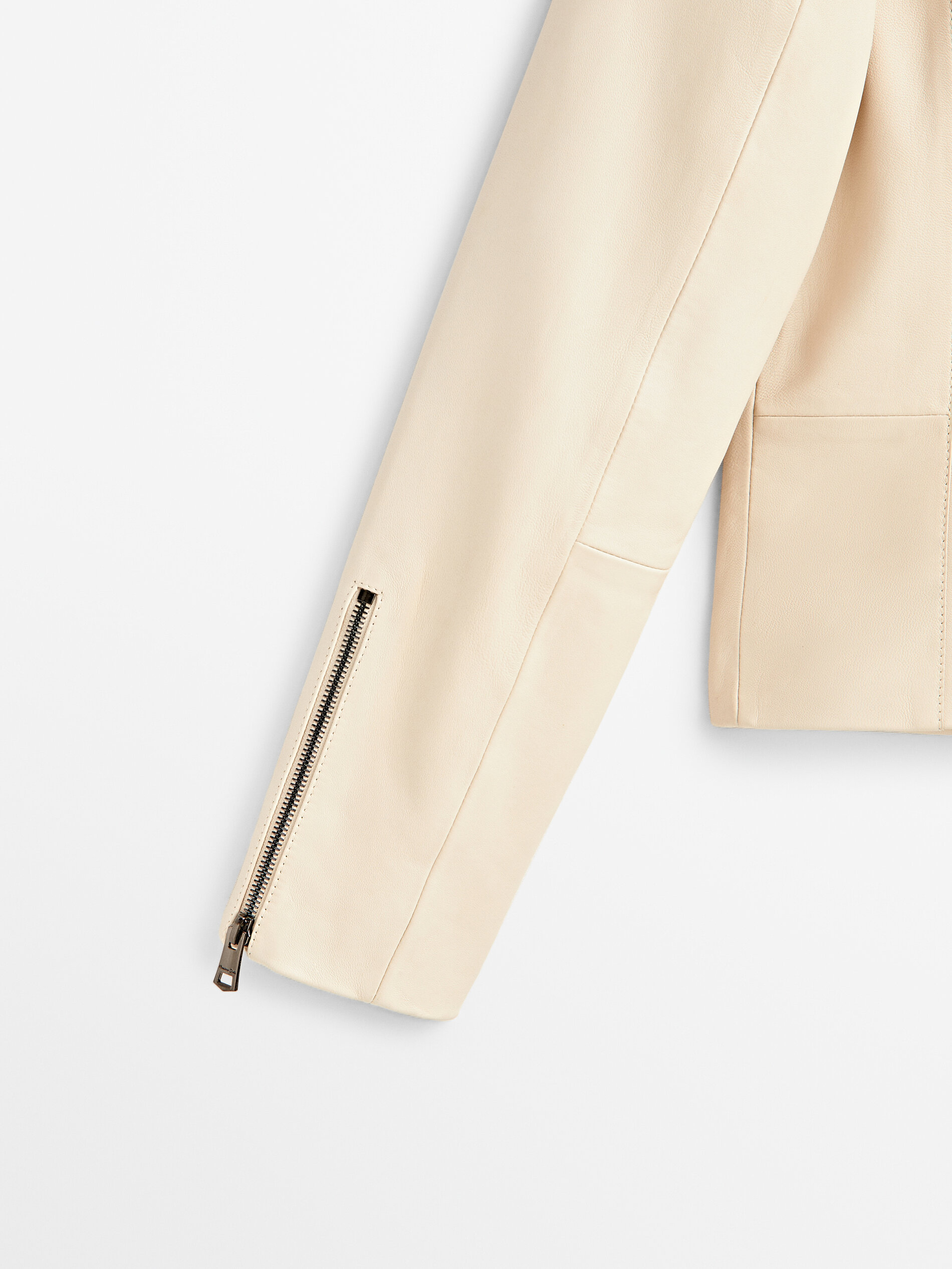 Chaqueta piel napa - BLANCO